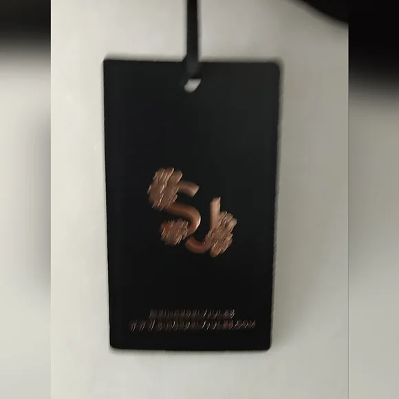 Sincerely Jules Crop top Mesh  Black Shiny Style Sexy  2 Piece New    Medium - Picture 8 of 10